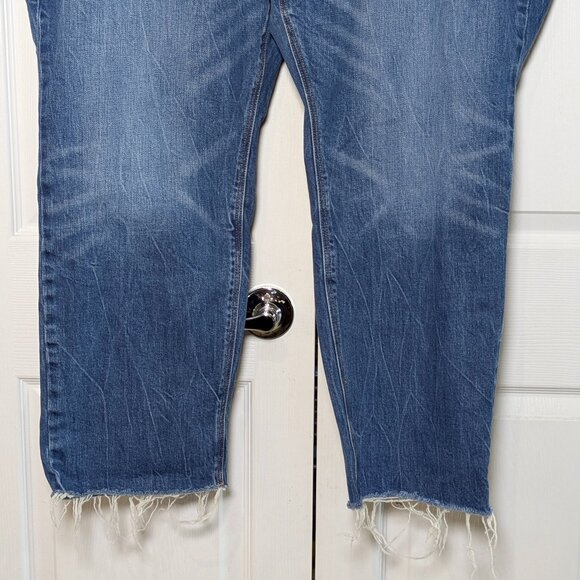 Old Navy Women's Power Straight High Rise Blue Denim Jeans, Plus Size 26 Long - Picture 4 of 11